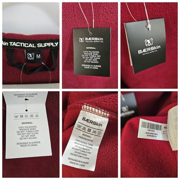 NWT Baerskin W’s Tactical Hoodie 4.0 Burgundy M - Picture 11 of 13